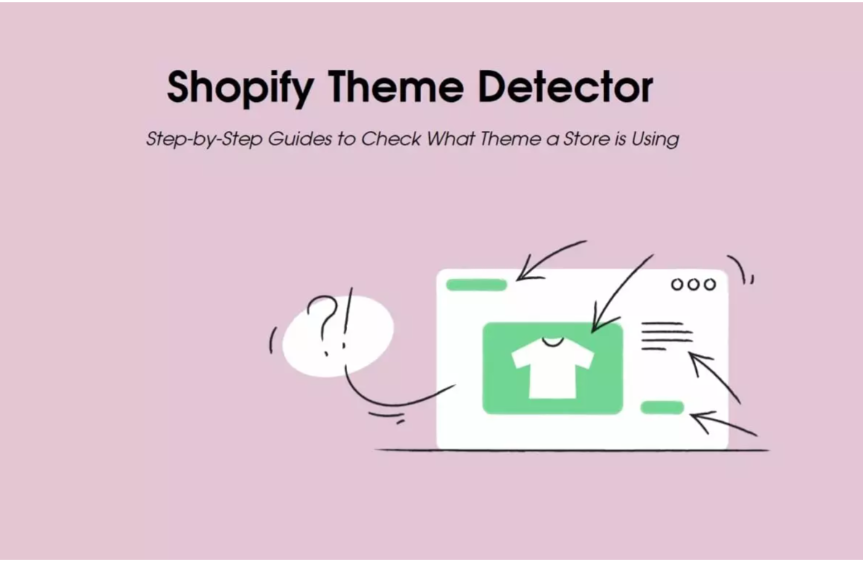 Shopify theme detector written with pink background